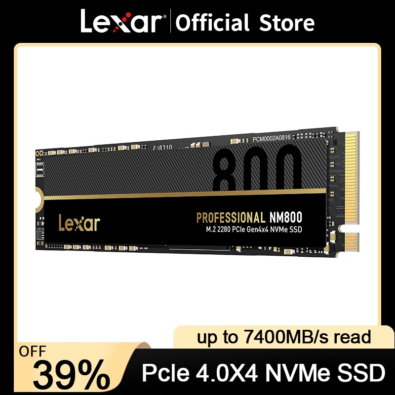Lexar NM800 Pro SSD PCIE Gen 4.0 X4 M2 NVME 1.4 ..